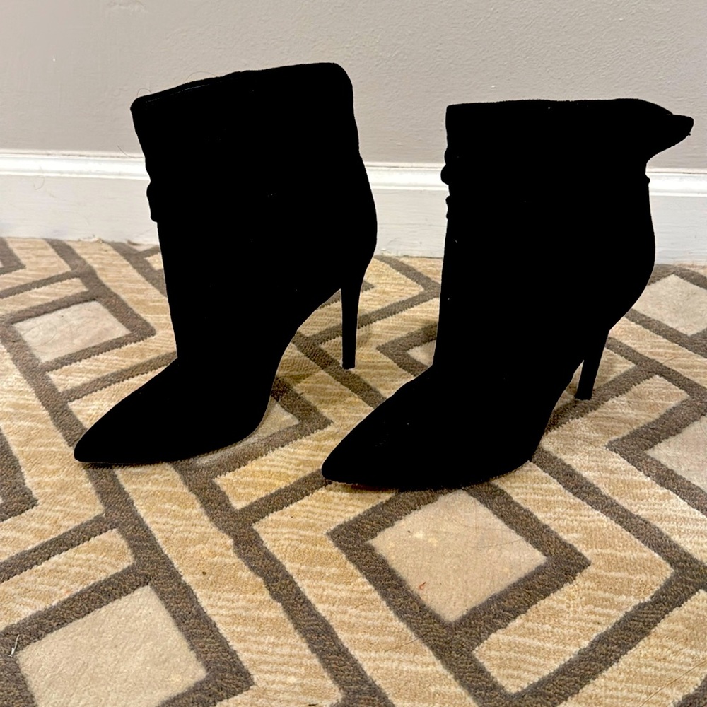 Jessica Simpson Stiletto Suede Booties- 7 1/2